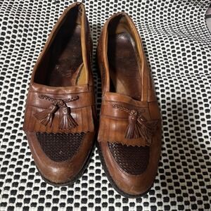 Allen Edmonds Cody Chili Tassel Loafer Sz 14 C For refurbishing‎